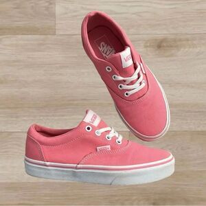 Vans Pink Canvas Sneakers - Size 6.5